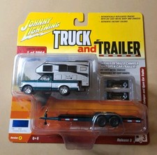 New Johnny Lightning 164 Blue 1993 Ford F-150 Truck Trailer Camper Jlbt008 New Johnny Lightning 164 Blue 1993 Ford F-150 Truck Trailer Camper Jlbt008