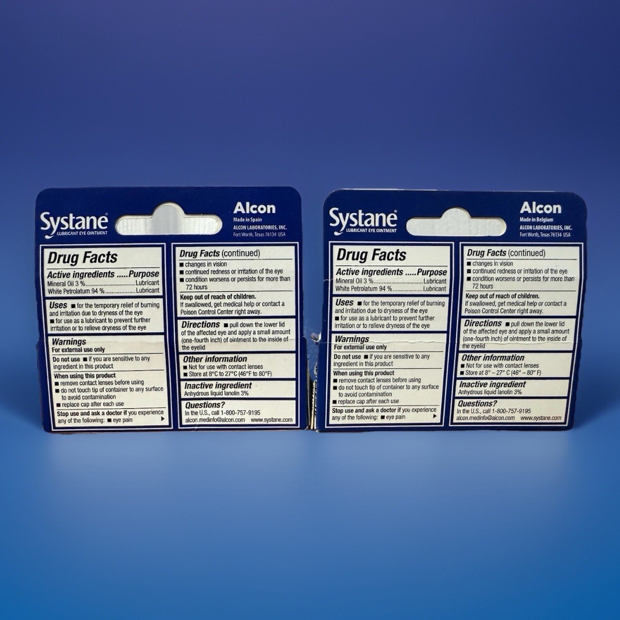 2 Pack Systane Nighttime Lubricant Eye Ointment 3.5g Tube. X2 Exp 28