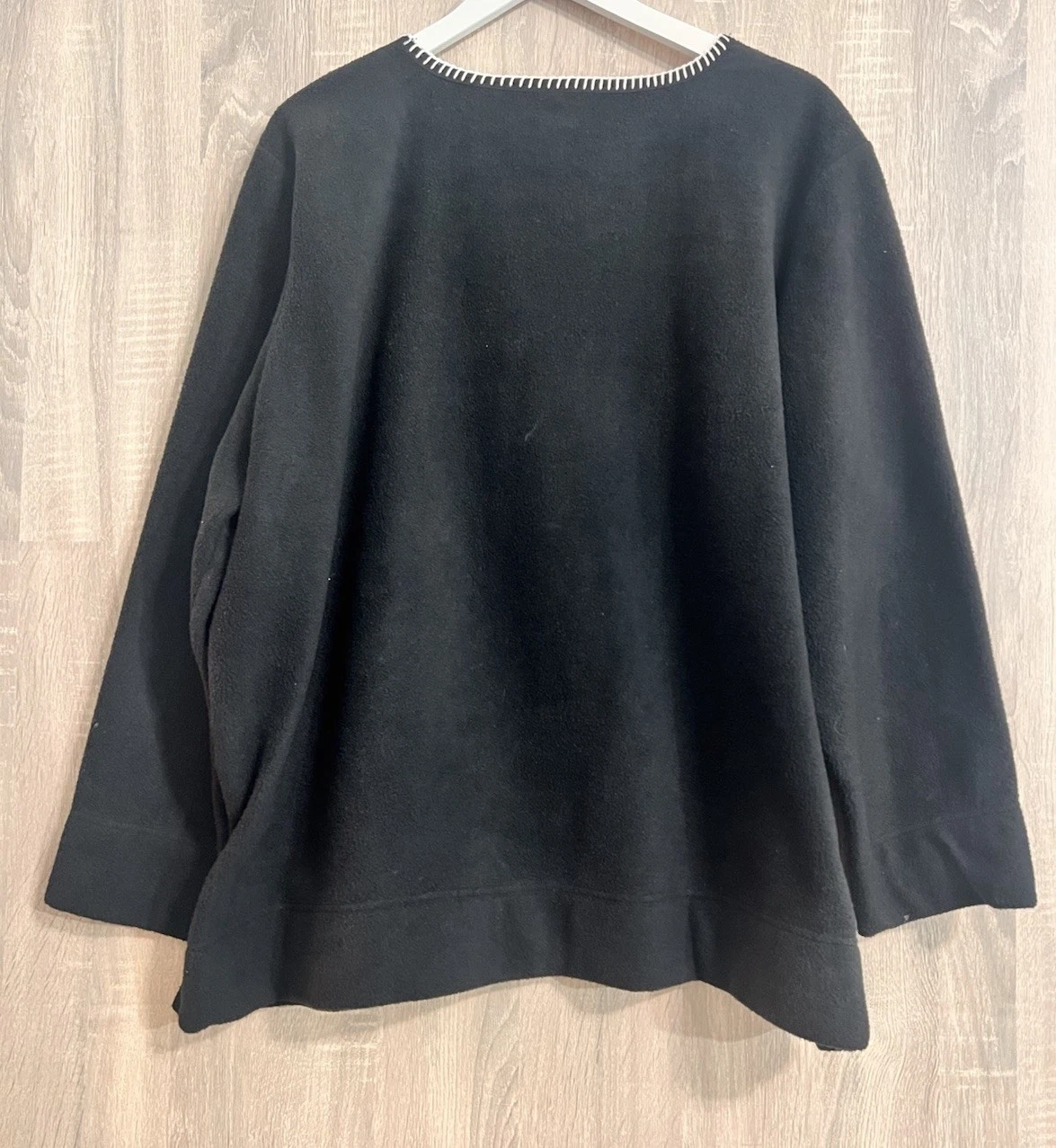 White Stag Womens Pullover Christmas Sequin Fleece Sweater