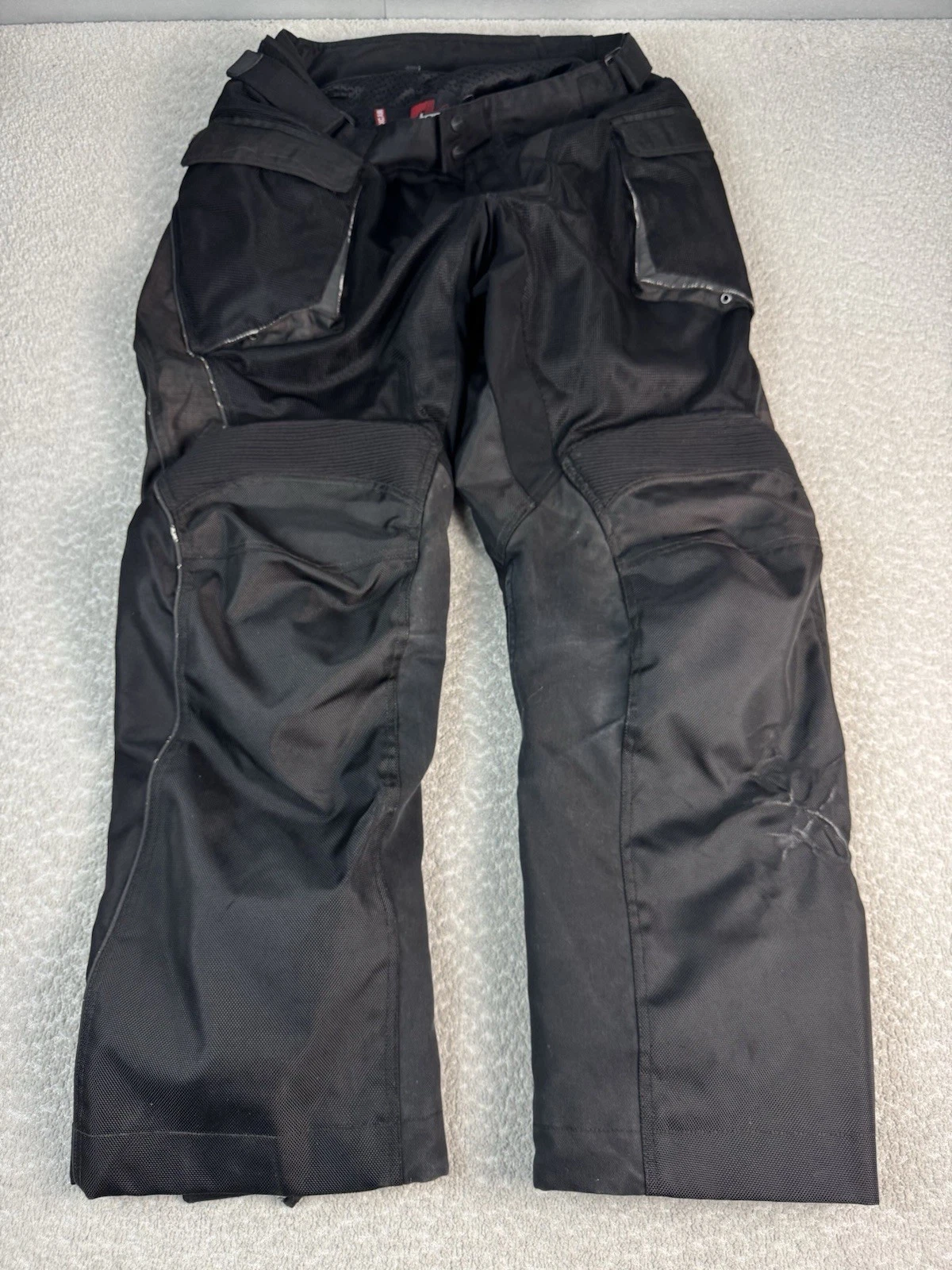Cortech Rainguard Motorcycle Pants Mens XLG Black Mesh Ventilated Biker Racing