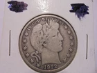 1912 D Barber Half Dollar Liberty Visible