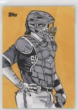 2022 Topps Series 1 Victor Caratini by Matt Stewart Auto Sketch da2