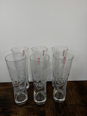 Schachtel mit 6 offiziellen Peroni Nastro Azzurro Pint Gläsern 0,5L Hausbar MANCAVE Bier