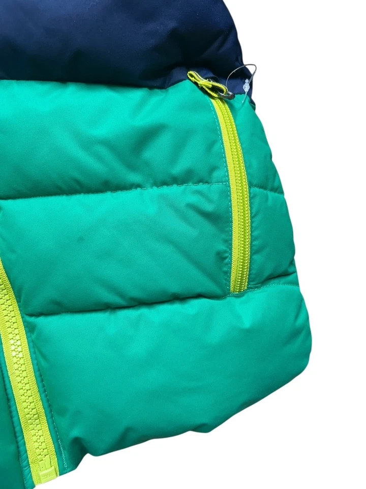 Chaqueta Columbia para niños pequeños 3T verde marino con capucha Arctic Blast Gorpcore Foto 3 de 4