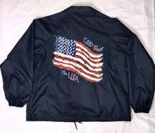 VTG 90’s “God Bless the USA” Flag Nemesis Sportswear (XL) Jacket Made In USA