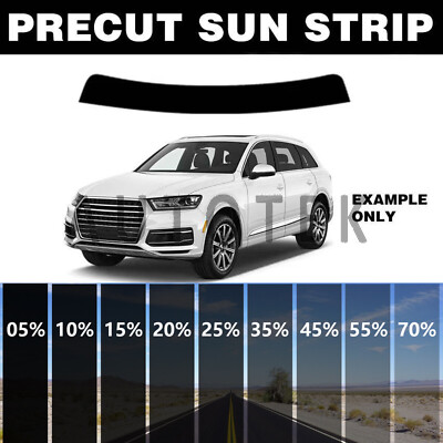 Precut Sun Strip Window Tint Auto Glass Film For GMC Sierra 1500 2014-2018
