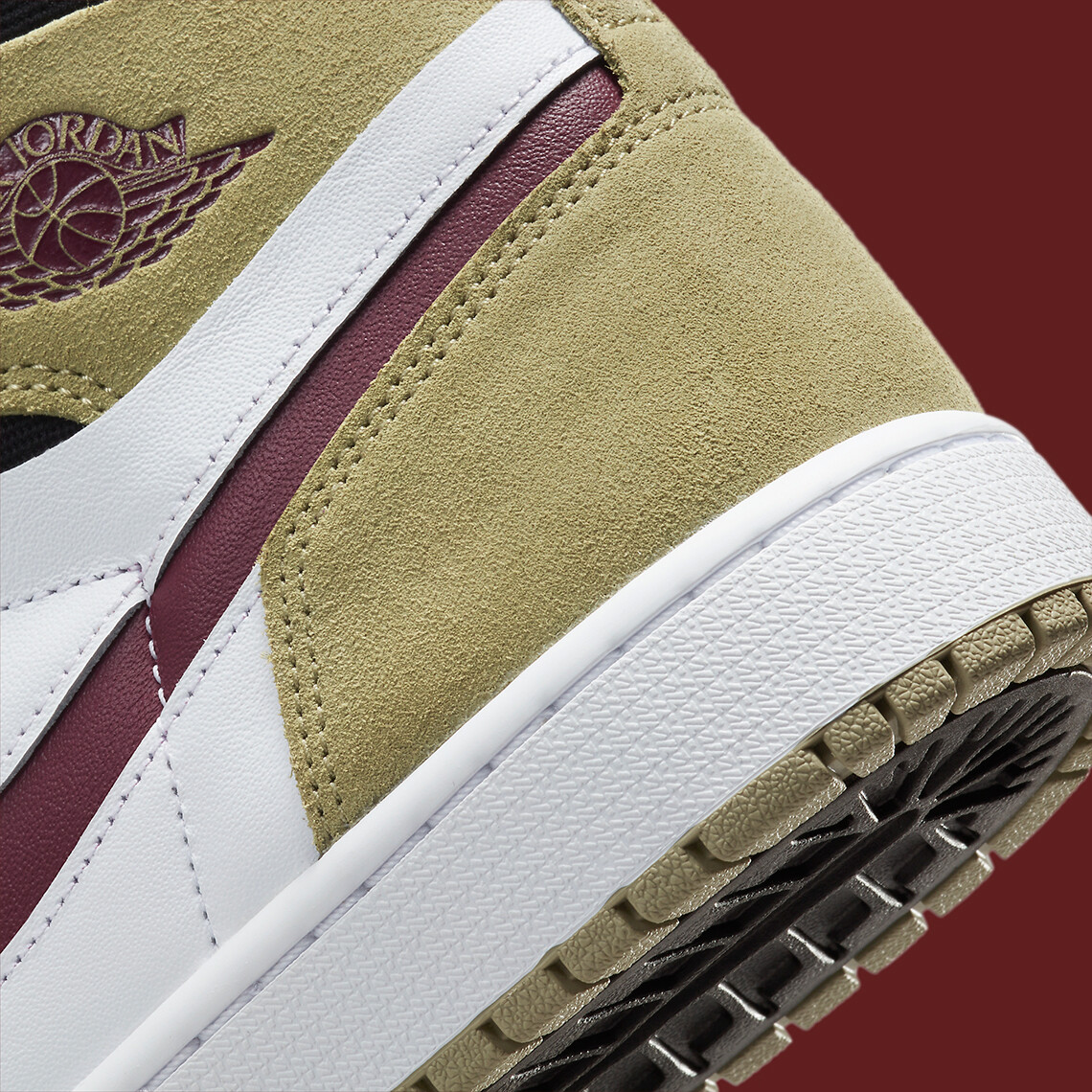 Nike Air Jordan 1 Zoom CMFT Neutral Olive Cherrywood Red White