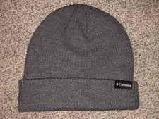 MINT Columbia Men's Beanie Hat Gray Winter Cap Size OSFM
