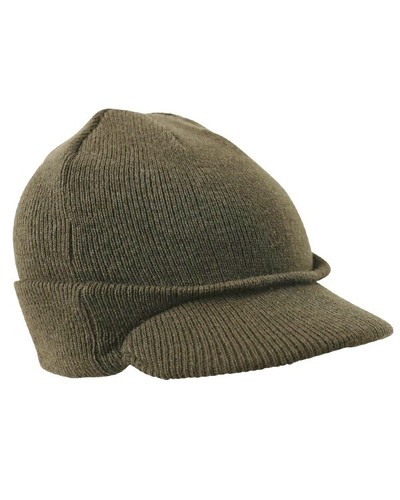 Thermal Acrylic Peaked Bob Hat, Black 