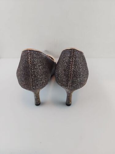 FIONI NIGHT GOLDFormal Prom High Heel Shoes Pumps GLITTER/ SPARKLY 8M - Picture 3 of 7