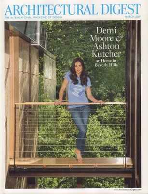 Architectural Digest March 2007 Demi Moore, Ashton Kutcher 021417DBE