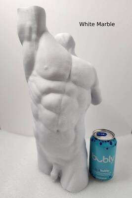 LARGE 17in Apollo Muscular Male Greek Torso Statue Figure Model for Display