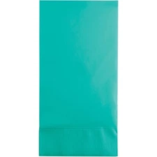 Creative Converting Paper Guest Towel Napkins Teal Lagoon 4"x6" size  3Ply 48 Ct