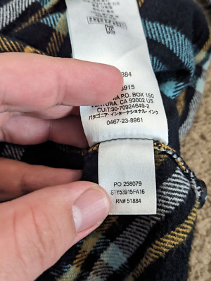 専用3 Patagonia Organic Cotton Womens Fjord Flannel Sz.8 Windowpane