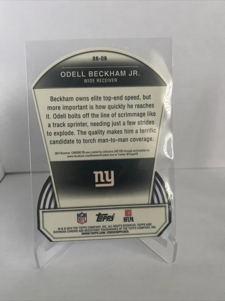 Tarjeta de novato Odell Beckham Jr Lott Topps, Bowman, Foto 4 de 4