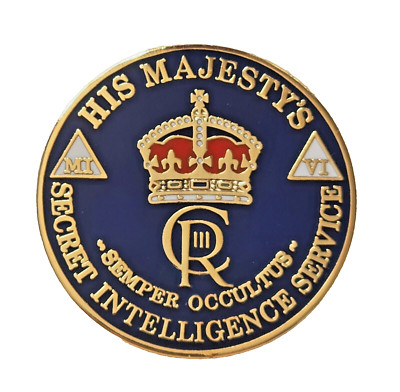 MI6 Pin Secret Intelligence Service SIS James Bond 007 MI5 Revers Tie Tac Badge