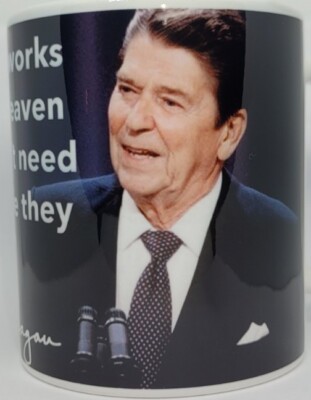 Ronald Reagan Zitat Sozialismus Tasse 40. Präsident Reaganomics 1980er gesunder Menschenverstand