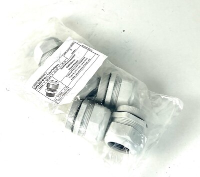 5x Protec Kabelverschraubungen EPN 250/M 63 X 1.5LN hellgrau -unused/OVP-