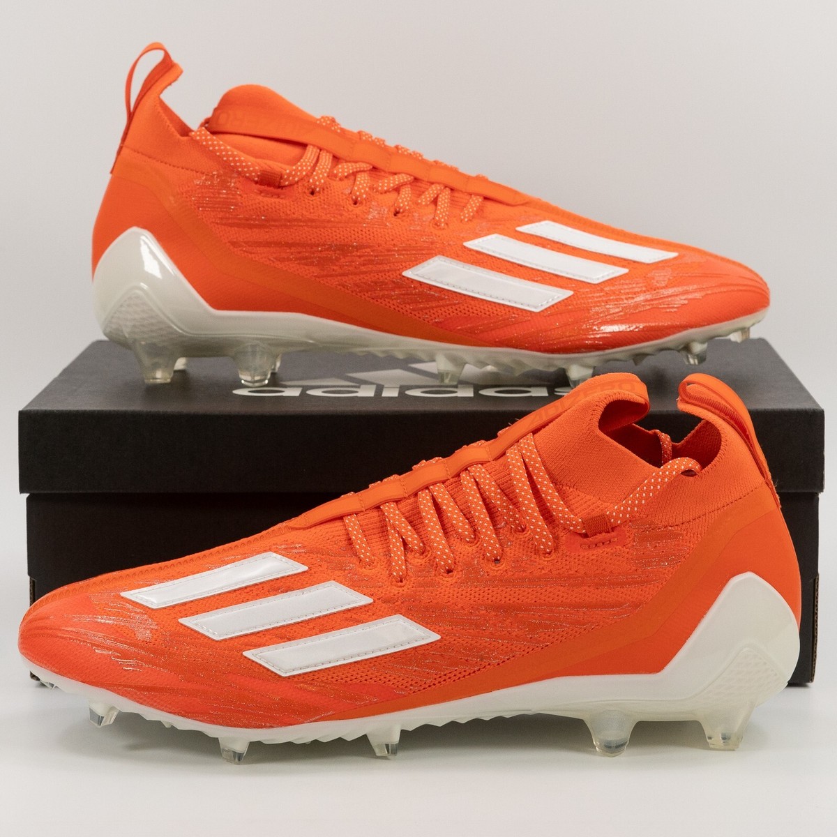 Adidas Adizero Primeknit Orange White GV9628 Football Cleats 