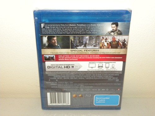 Exodus Gods and Kings Blu-Ray - NEW & SEALED - Picture 2 of 2