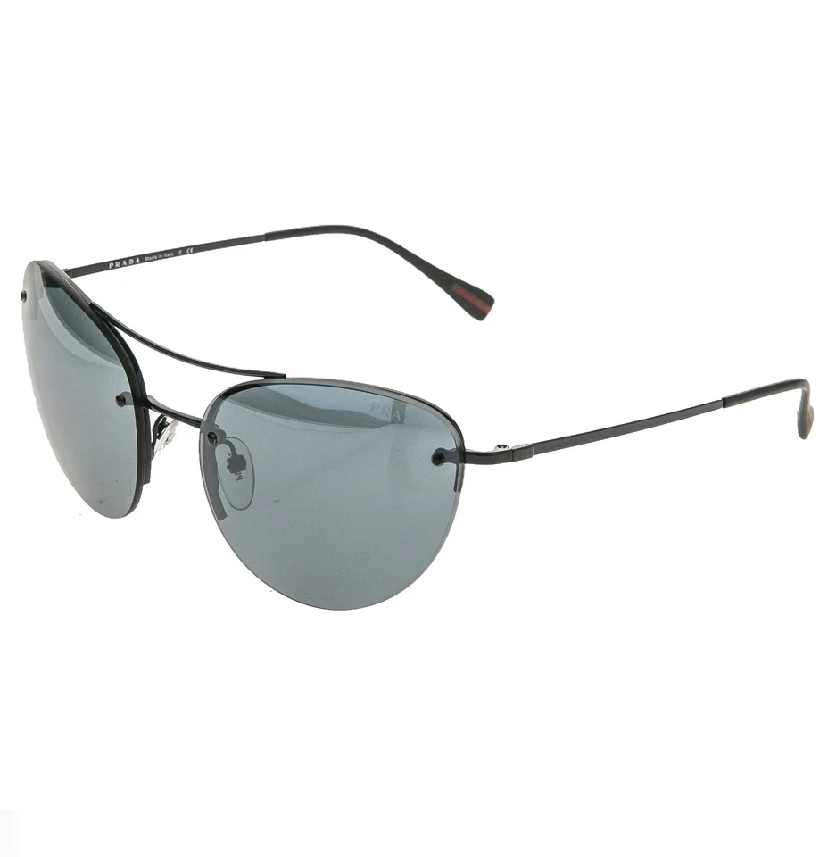 Gafas de sol deportivas PRADA SPECTRUM 51R PS51RS ojos de gato negras plateadas espejadas PS51RS Foto 2 de 4