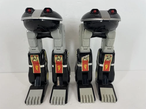 VTG Mighty Morphin Power Rangers Deluxe Ninja Megazord Black Frog Zord 1995 X2