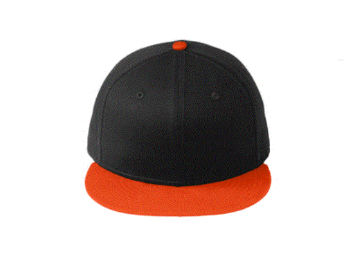 Cappello/cappello bianco New Era NE400 9Fifty nero/arancione tesa piatta posteriore a scatto - Foto 2 di 4