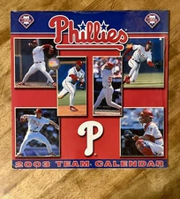 Philadelphia Phillies 2003 Calendar Lines Up With 2025 Jimmy Rollins Pat Burrell