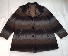 Kirsten Size 18uk Eur44 2xl Xxl Womens Thick Wool Blend Pea Coat Winter Jacket
