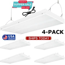4 Pack 4FT LED Linear High Bay Shop Light, 100W LED Shop Light, 16000lm,100-277V