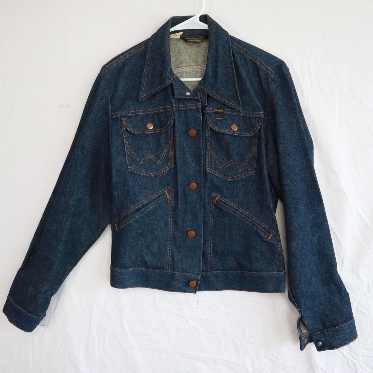 Vtg Wrangler Jean Jacket Mens 36 126MJ No-Fault Denim