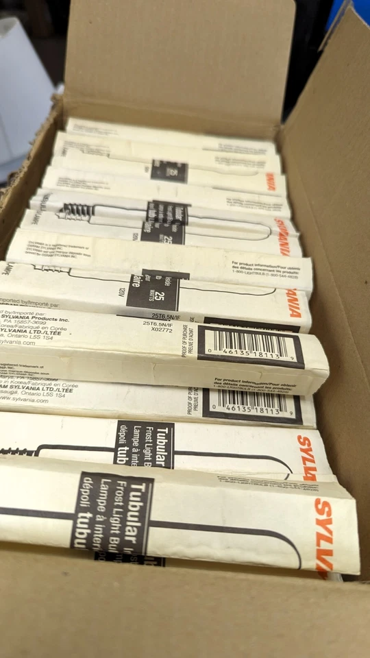 (60) Sylvania 18113 25T6.5/IF 120V Frosted E17 Intermediate Base [B7BC] - Image 4 of 4