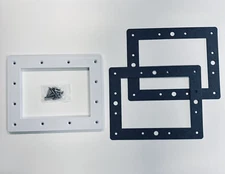 Hayward SPX1084L Pool Skimmer Faceplate 2 Gaskets SPX1084B & 1" Screws White
