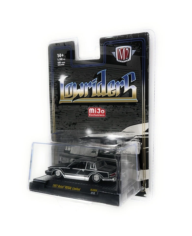 M2 MACHINES 1987 BUICK REGAL LOW RIDERS 1:64 BLACK & SILVER 31500-MJS69-6B1 - Image 4 of 4