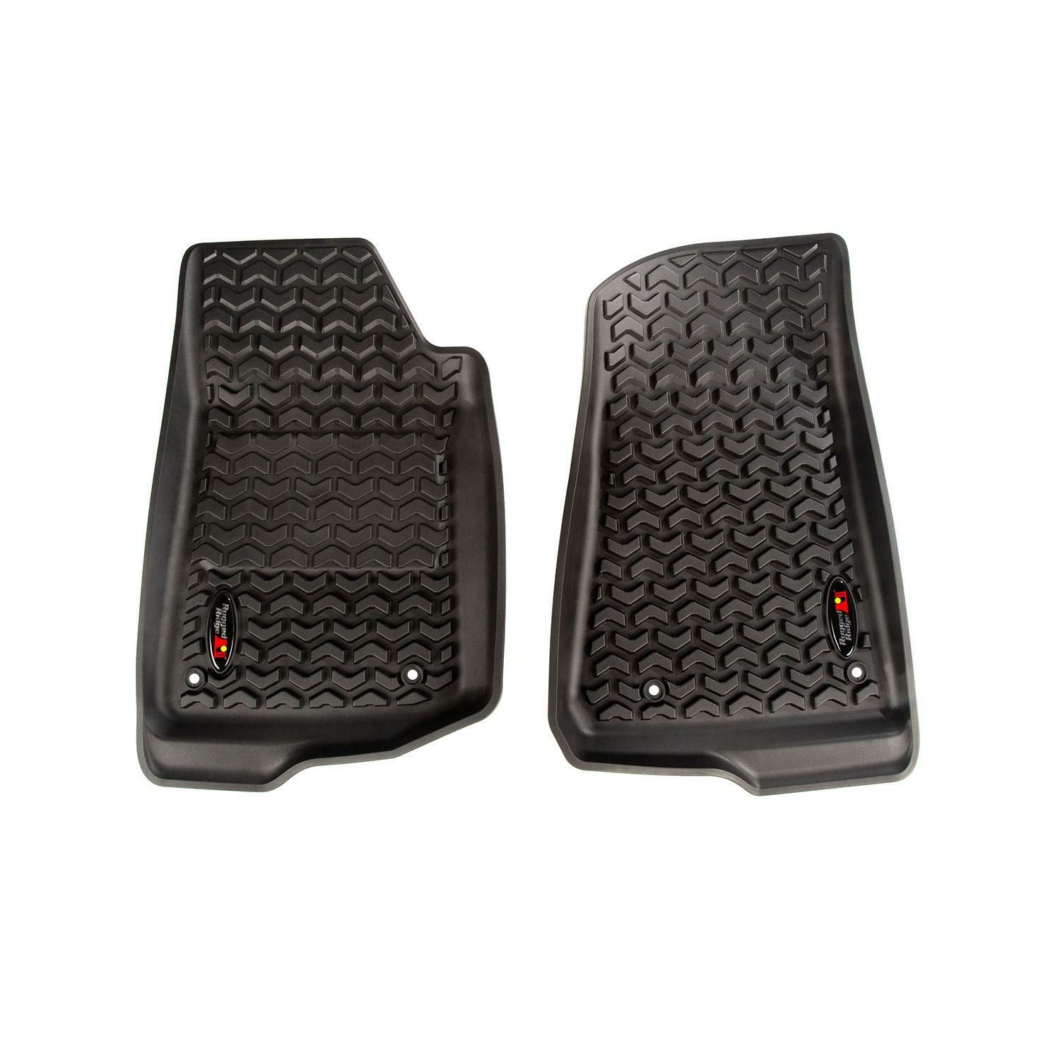 Tapis de sol sur mesure caoutchouc noir Jeep Wrangler JL Gladiator JT