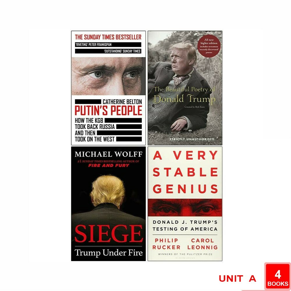 Putin’s People, Beautiful Poetry of, Siege Trump Under Fire 4 Books Set NEW