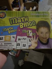 Math Bingo - Educational Board Game - Add/Subtract/Multiply/Divide