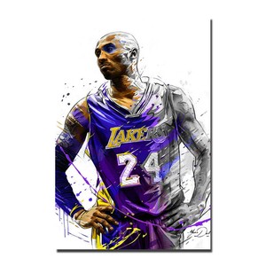 Basketball Star Kobe Bryant No 24 Lakers Art Silk Poster 24x36inch Wall Decor Ebay