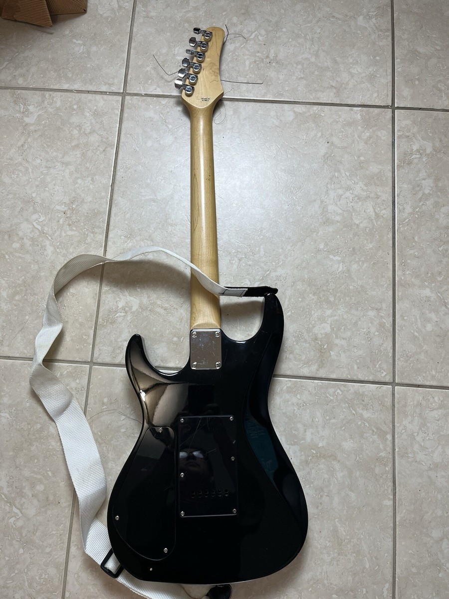 Hamer 1990's Slammer Black KOREAN Vintage Guitar, Fender Gig Bag