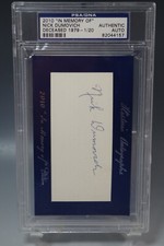 NICK DUMOVICH PSA 2010 IN MEMORY OF AUTOGRAPHS LE. 1/20 HOF CARD SIGNED GRADED