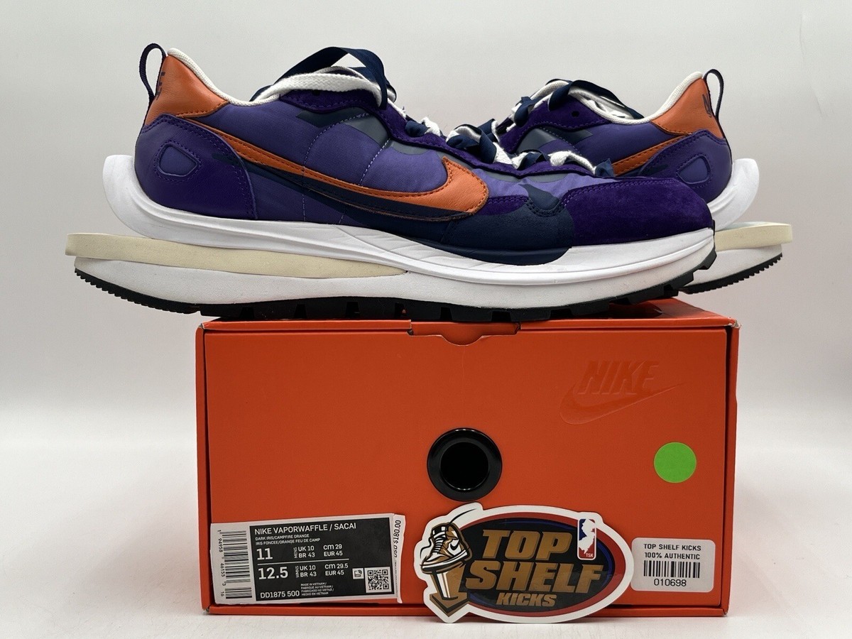 Nike Vaporwaffle Sacai Dark Iris 2021 Size 11 Authentic Rare
