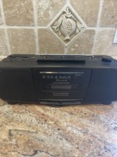 Vintage Garrard Model 211 Stereo Radio Cassette Recorder Boombox