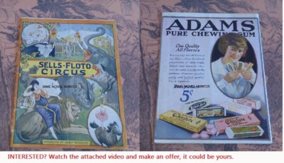 1921 SELLS FUOTO CIRCUS ACTS & CLOWNS VERY SCARCE CIRCUS COURIER PROGRAM