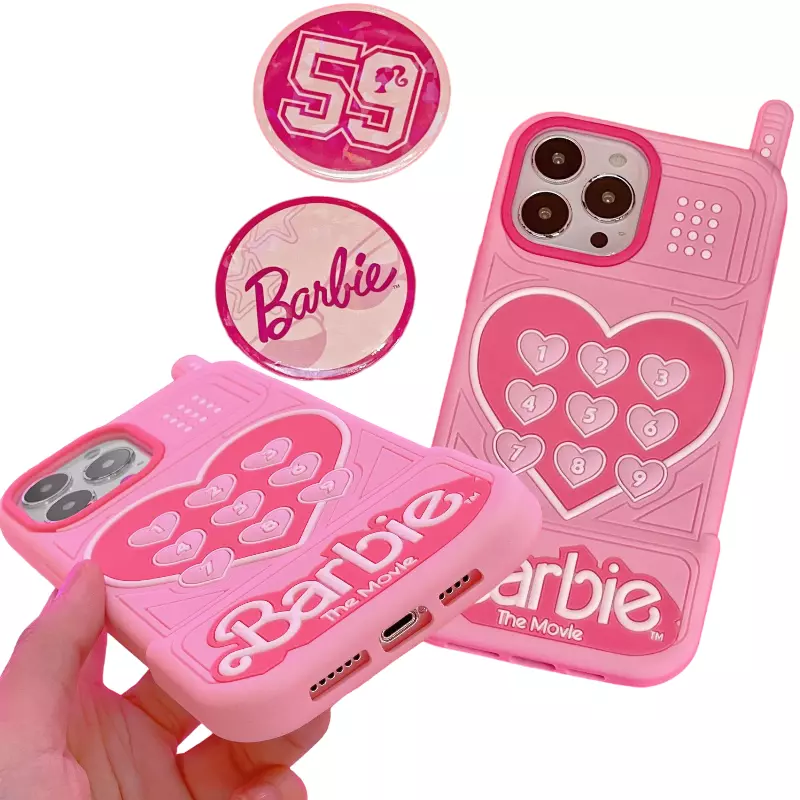 Funda Oficial de Mattel Barbie Stickers Brillantina Reforzada para iPhone 11