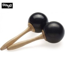 Stagg MRF-26BK Pair Of Round Black Maracas