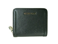 Ellen Tracy Women's Zip Around Wallet Indexer Black Cranberry NWT Retail $62.00