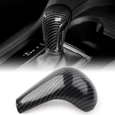 Carbon Fiber Console Gear Shift Knob Cover Trim For Mazda 3 Axela 2020-2021