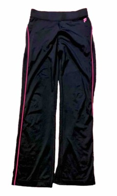 Yoga  PANTS Fitness Wear Athletic  Sport Knit Black sz LTeen s