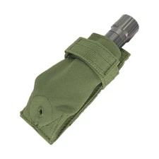 MOLLE Belt Carabiner Multi Purpose Tool Utility Flashlight Pouch - OD Green