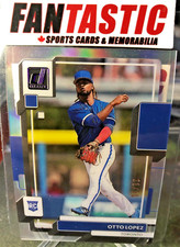 2022 Panini Chronicles Clearly Donruss Purple 21/25 #14 Otto Lopez RC Blue Jays